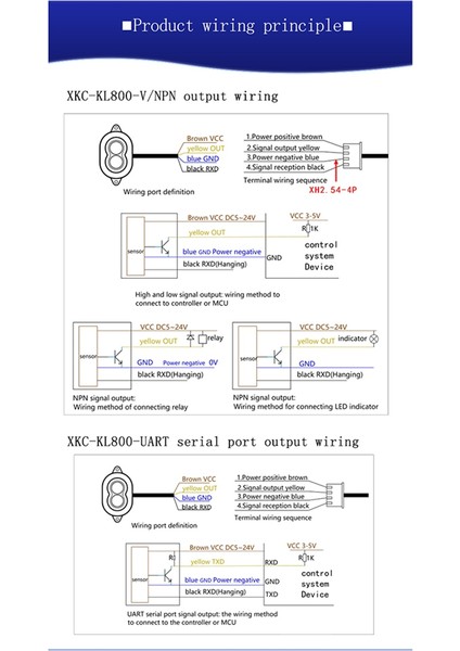 XKC-KL800 2024NEW 8m Lazer Mesafe Sensörü, DC5-24V Lazer Optik Yakınlık Anahtarı, Kızılötesi Hareket Sensörü, C (Yurt Dışından) fiyatları