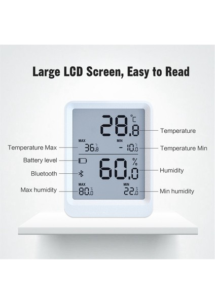 Sıcaklık ve Nem Kaydedici Bluetooth Sıcaklık Nem Monitör Desteği Kuluçka Kutusu Için Otomatik Veri Raporları (Yurt Dışından) modelleri