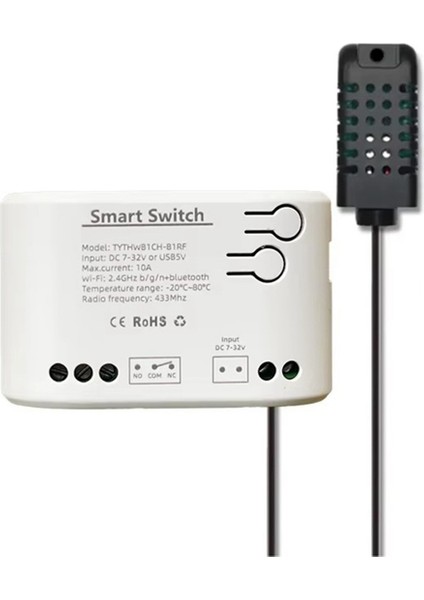 Tuya Akıllı Yaşam Wifi Switch Röle Sıcaklık Nem Izleme Termostat Sensörü Pasif Kuru Kontak Dc 7-32V (Yurt Dışından) modelleri