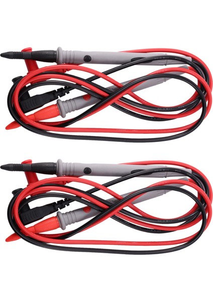 Voltmetre Ohmmeter Multimetre Amperemetre Için 2 Çift Kordon Test Cihazı Kablosu (Yurt Dışından)