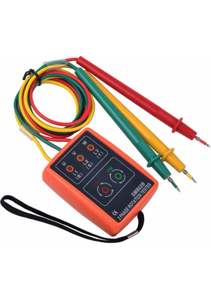 2x Yeni 3 Faz Dizisi Döndürme Test Cihazı Gösterge Dedektör Ölçer LED Buzzer Taşınabilir Pouch TD-LED02 (Yurt Dışından) fiyatları