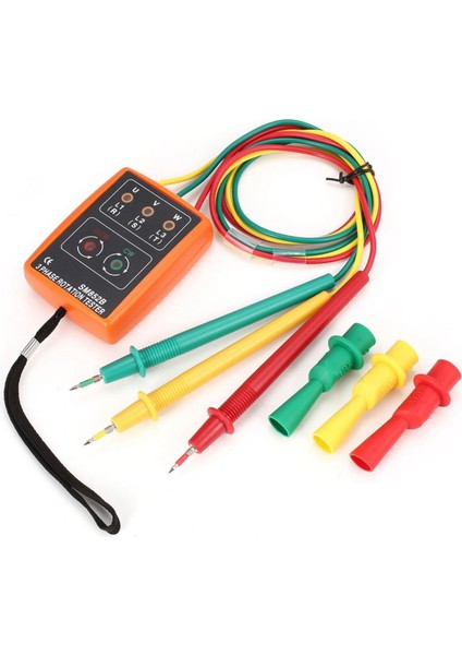 2x Yeni 3 Faz Dizisi Döndürme Test Cihazı Gösterge Dedektör Ölçer LED Buzzer Taşınabilir Pouch TD-LED02 (Yurt Dışından) fırsatları