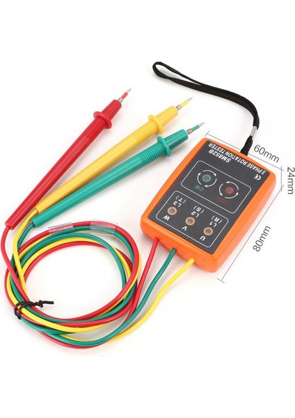 2x Yeni 3 Faz Dizisi Döndürme Test Cihazı Gösterge Dedektör Ölçer LED Buzzer Taşınabilir Pouch TD-LED02 (Yurt Dışından) indirimleri