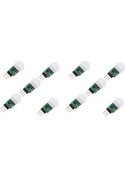 AM312 Pır Sensörü, 10 Paket Pır Hareket Sensörü Dış Mekan Mini Piroelektrik Kızılötesi Pır Insan Ir Sensör Modülü Gövdesi (Yurt Dışından)