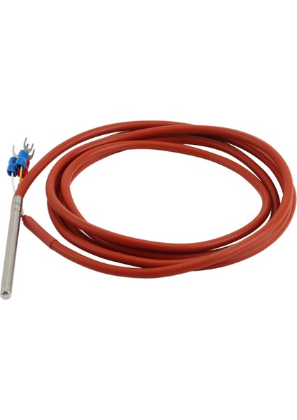 3x PT100 Rtd Sıcaklık Sensörü 6MMX80MM Sınıf B 2m Silikon Jel Kaplamalı Tel Platin Direnç Pt 100 Paslanmaz Çelik (Yurt Dışından) fiyatları