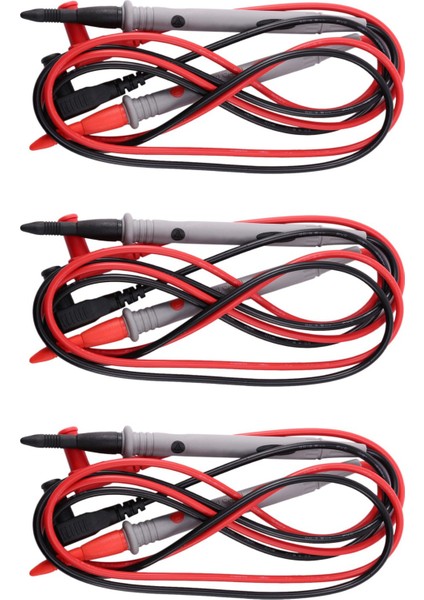 Voltmetre Için 3 Çift Kablo Test Cihazı Kablosu (Yurt Dışından)