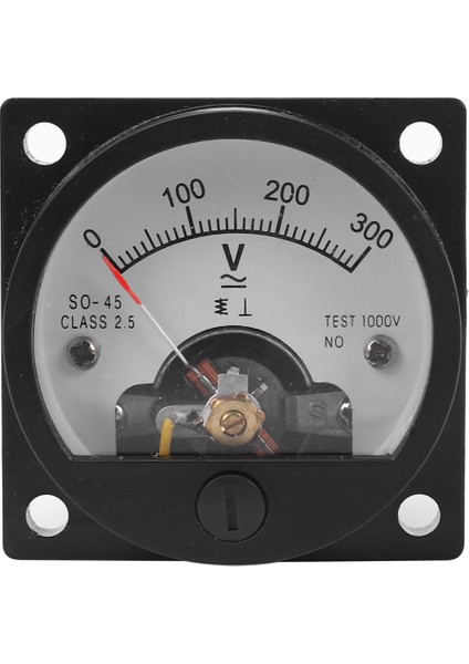 6x Ac 0-300V Yuvarlak Analog Arama Paneli Metre Voltmetre Gösterge Siyah (Yurt Dışından) fiyatları