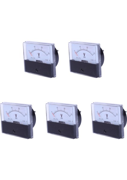 5x DH-670 Doğruluk Dc 30V Analog Panel Metre Voltmetre (Yurt Dışından)