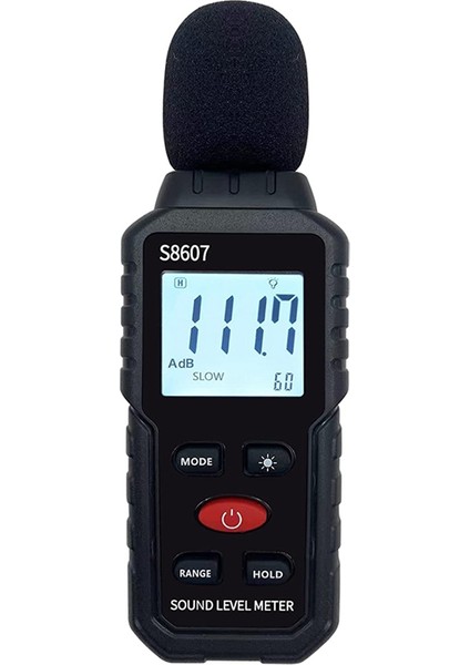 Dijital Ses Seviyesi Ölçer, Sınıf Home Street Için Ses Ölçer, Gürültü Ölçmek Için 30-130DBA Db Ölçer, Gürültü Desibel Okuyucu (Yurt Dışından)