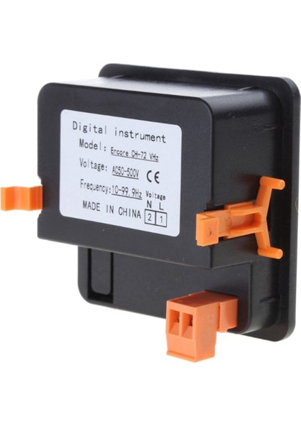 Yükseltilmiş Dijital Voltmetre Frekans Paneli Voltajı Hz-Tester AC50-500V 10-99.9Hz Kırmızı Uçlular Ekran (Yurt Dışından) modelleri