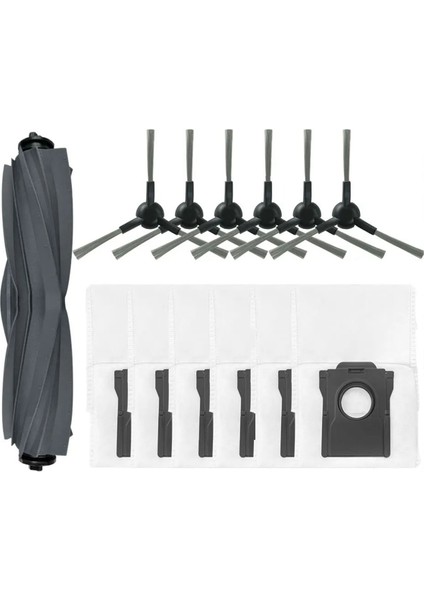 Mova G30 / G20 Master Silikon Silin Silin Silin Fırça Toz Çanta Robot Vakum Temizleyici Aksesuarları Yedek Parça, 13 Pcs (Yurt Dışından)