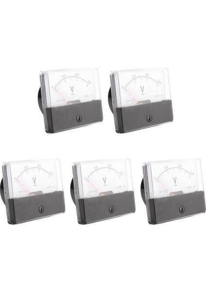 5x Dikdörtgen Ac 0-300V Gösterge Analog Voltaj Panel Ölçer Voltmetre DH670 (Yurt Dışından)
