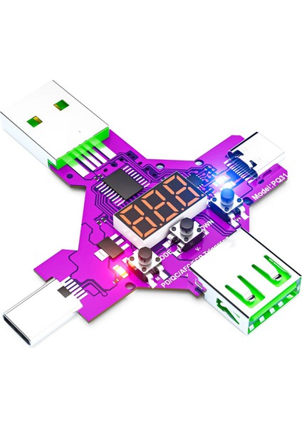 2 Pd3.1 28V Hızlı Protokol Şarj Tetik Yasalı Voltmetre Qualcomm Qc Pd 5V 9V 12V 15V 20V Tetik Voltaj Dedektörü (Yurt Dışından)