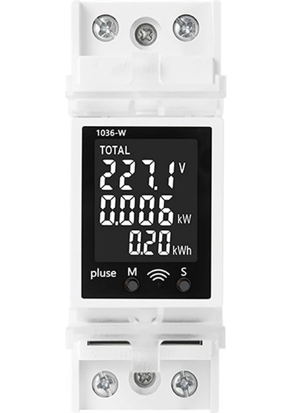 Tuya Ac Dijital Ekran Akım ve Voltaj Metre Çok Function Rail Güç Faktörü Dijital Voltmetre 85-265V63A Dedektörü (Yurt Dışından)