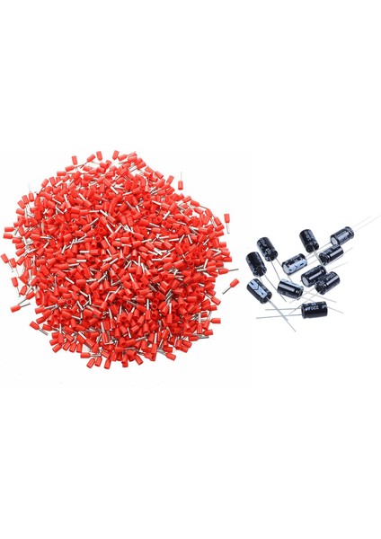 30PCS 105 ° C Radyal Elektrolitik Kapasitörler Siyah, 10 Pcs 220UF 35V 8X12MM ve 20 Pcs 1000UF 25V 10X17MM (Yurt Dışından)