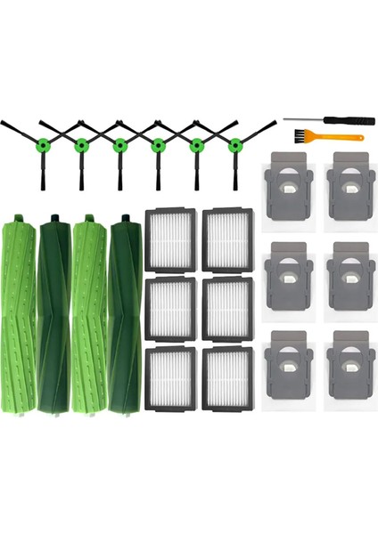 Irobot Roomba Combo I5 / I5 + / J5 / J5 + Robot Vakum Süpürge Ana Yan Fırça Hepa Filtre Aksesuarları Parçaları (Yurt Dışından)