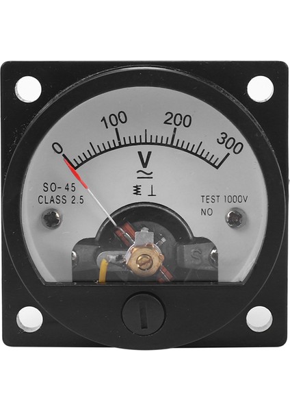 5x Ac 0-300V Yuvarlak Analog Arama Paneli Metre Voltmetre Gösterge Siyah (Yurt Dışından) fiyatları