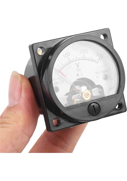 5x Ac 0-300V Yuvarlak Analog Arama Paneli Metre Voltmetre Gösterge Siyah (Yurt Dışından) fırsatları