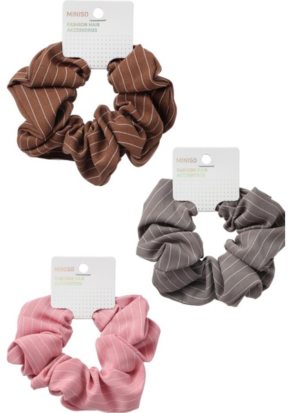 Fashion Serisi Çizgili Saç Lastiği (1 Adet)