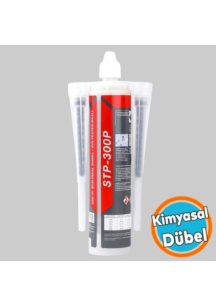 Kimyasal Dübel 300 ml Polyester Bazlı Profesyonel Ankraj Malzemesi Beton Dübel Montaj Harc Sıvı Çivi