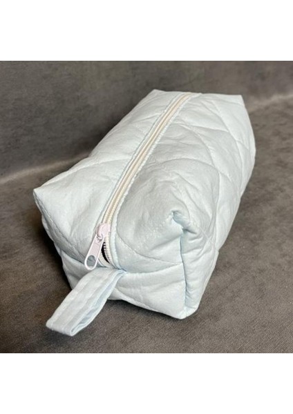 6559 El Yapımı Makyaj Çantası / Organizer - Mavi - 14CM x 23CM fiyatları