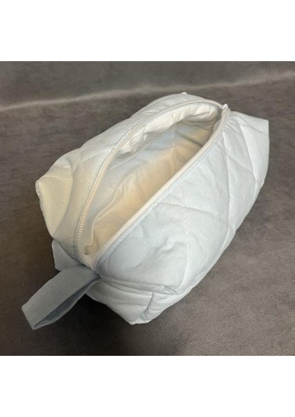 6559 El Yapımı Makyaj Çantası / Organizer - Mavi - 14CM x 23CM modelleri