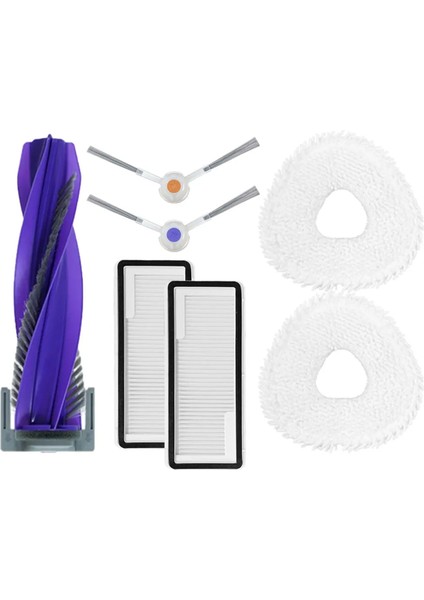 Narwal Freo x Ultra / J4 / J4 Lite Robot Vakum Süpürge Parçaları Ana Yan Fırça Fırça Fırlatma Filtre Mop Bezi (Yurt Dışından)