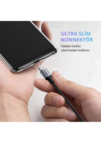 USB Type-C – 3.5mm Aux Ses Kablosu, Huawei ve Tüm Uyumlu Cihazlar için, 1 m Örgülü Dayanıklı, Hızlı Şarj Özellikli