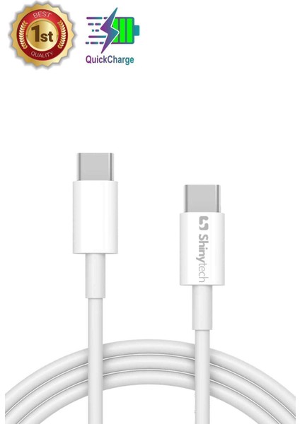 Type-C Data ve Şarj Kablosu 1m – Apple iPhone/iPad Uyumlu, 60W Hızlı Şarj ve USB 2 Veri Aktarımı, Dayanıklı