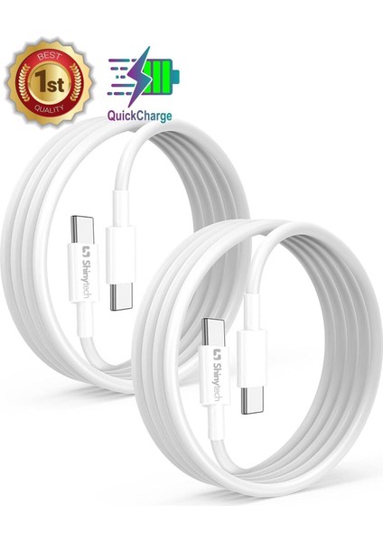 Type-C Data ve Şarj Kablosu 1m – Apple iPhone/iPad Uyumlu, 60W Hızlı Şarj ve USB 2 Veri Aktarımı, Dayanıklı