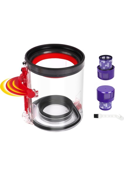 Dyson V10 SV12 Kablosuz Vakum Süpürge Kalesi/toz Kovası Bölüm NO.969509-02 (Yurt Dışından) modelleri