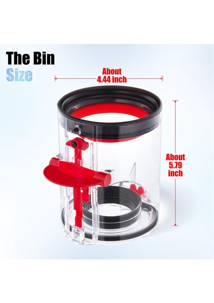 Dyson V10 SV12 Kablosuz Vakum Süpürge Kalesi/toz Kovası Bölüm NO.969509-02 (Yurt Dışından) fırsatları