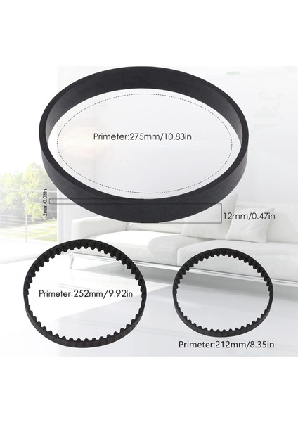 18PCS Yedek Vakum Kemeri Bissell Proweat 2x Revolution Pet Pro Temizleyici Modelleri 1986,1964,2007,2007P (Yurt Dışından) indirimleri