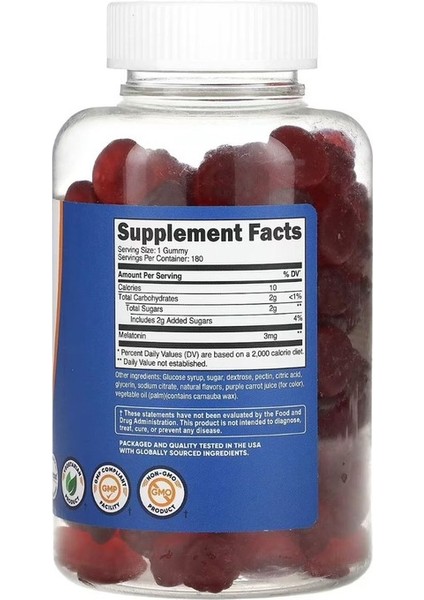 Sleep Gummies 3 Mg 180 Gummies fiyatları