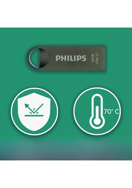 Phılıps 64GB Usb3.1 100/150MB/S FM64FD165B/00 modelleri