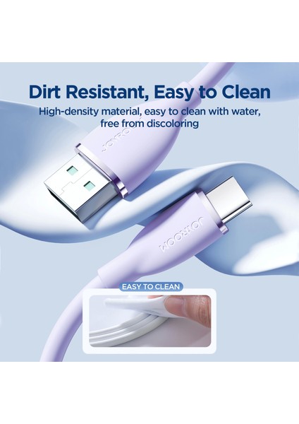 SA29-AC3 3A USB A-Type C 1.2m-Purple
