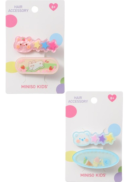 Eğlenceli Ayı Serisi Saç Tokaları 2 Adet