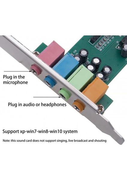 Pcı Ses Kartı CMI8738 Chipsetli 5 Kanal 4.1 Pc Için Pcı Ses Kartı indirimleri