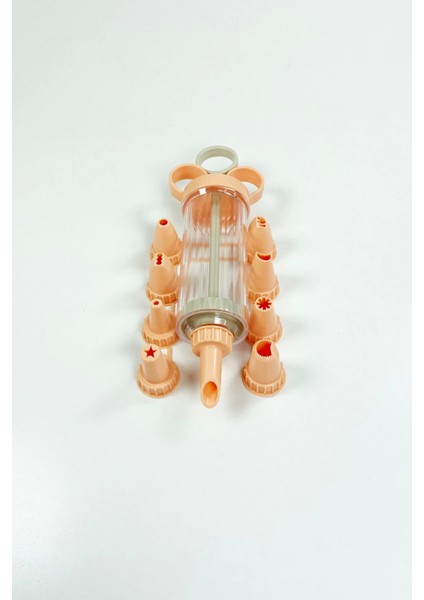 9 Başlıklı Pasta Süsleme Krema Pompası Dekoratif Kek Krema Pompası