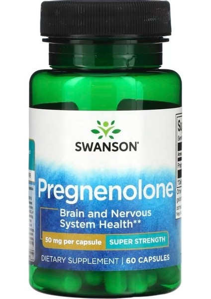 Pregnenolone Super Strength 50 Mg 60 Kapsül
