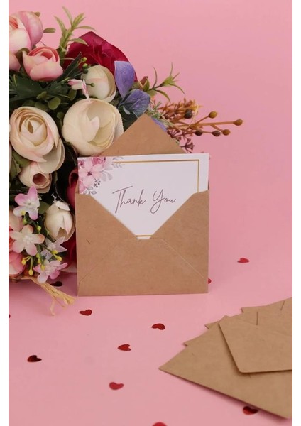 250 Adet Kraft Renkli Küçük Zarf 7x9 modelleri