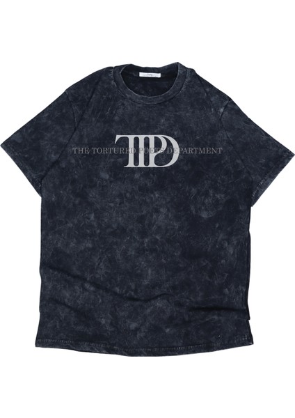 Unisex Taylor Swift Ttpd Albüm Şarkıları Sırt Baskılı Yıkamalı Oversize Tişört fiyatları