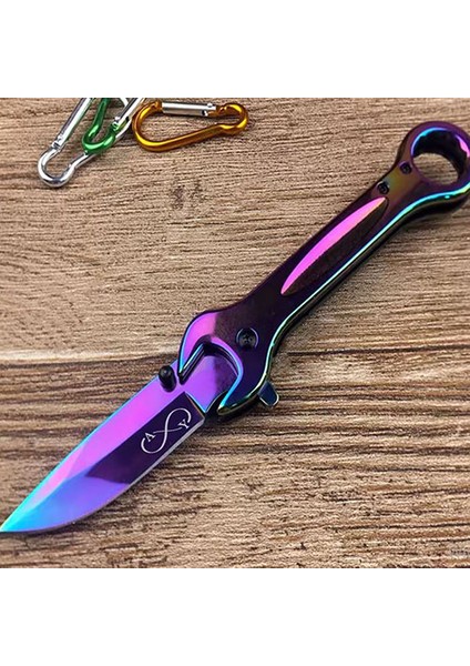 Kişiye Özel Isimli Columbia 8000-A 19 cm Sonsuzluk Baskılı Columbia Anahtar Çakı