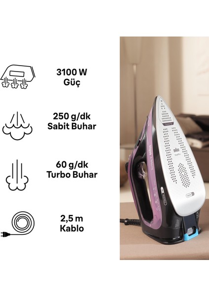 Texstyle 9 SI9661VI Buharlı Utu fırsatları