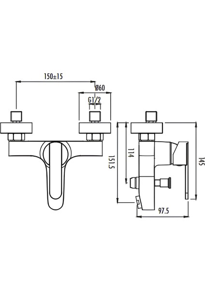 Vega Krom Banyo Bataryası VG2840 modelleri