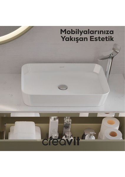 Loop Tezgah Üstü Lavabo 60X40 cm LP060 fiyatları