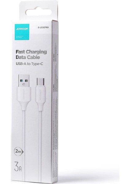 S-UC027A9 3A USB A-Type C 2m-Whıte fiyatları