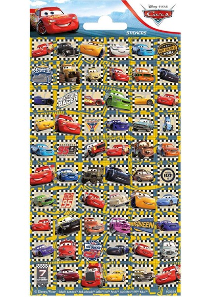 Taros Disney Lisanslı Cars Sticker