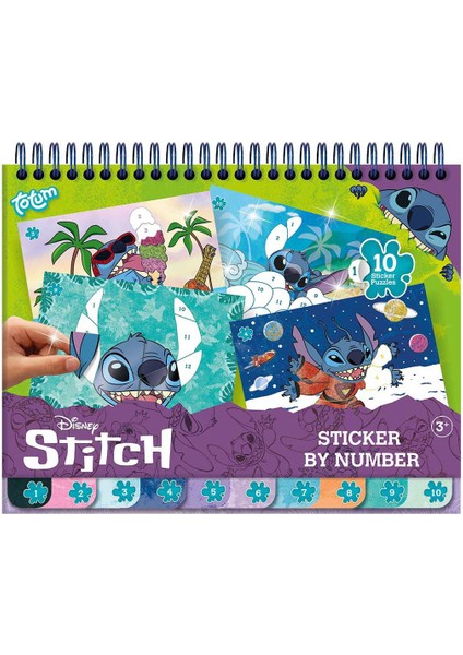 Disney Stitch Lisanslı Numaralı Sticker Defteri