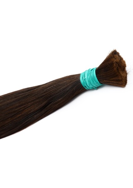 Bulk Ham Saç Uçları Işlenmemiş Koyu Kahve 65CM 150GR. fiyatları